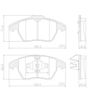 Pastilhas de Freio Antirruído Citroen C4 2007 a 2010 - Dianteiro - Fras-le