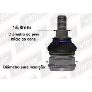 Pivo Bandeja Peugeot Rcz 2012 a 2015 - Dianteiro - Viemar