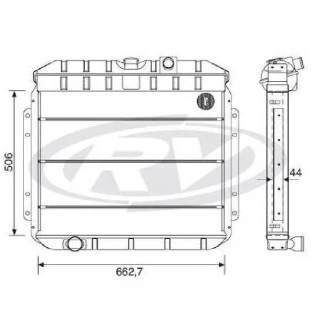 Radiador Ford F4000 1975 a 1991 - Visconde