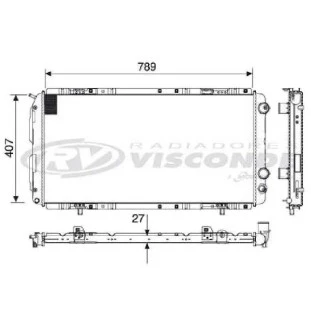 Radiador Fiat Ducato 1998 a 2009 - Visconde