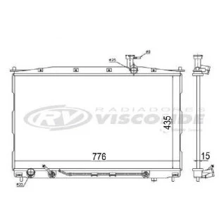 Radiador Hyundai Santafe 2011 - Visconde