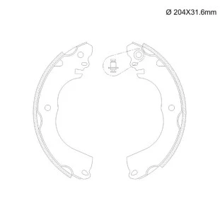 Sapata de Freio Nissan Tiida 2008 a 2013 - Fras-le