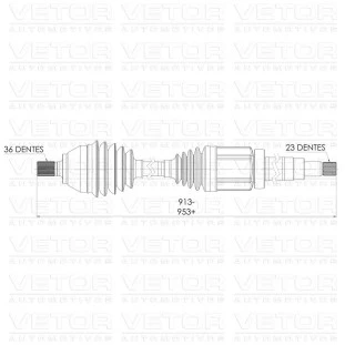 Semi Eixo Ford Focus 2001 a 2013 - Direito - Vetor