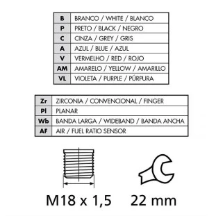 Sonda Lambda Pré Catalisador Fiat Cronos 2019 a 2021 - MTE