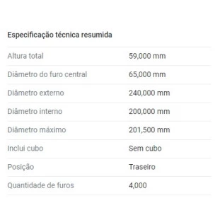 Tambor de Freio Volkswagen Gol 2013 a 2022 - Traseiro - Fremax