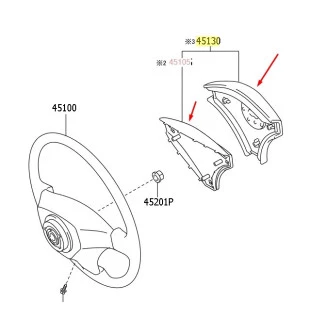 Tampa Volante Buzina Toyota Hilux 2006 a 2013 - Original