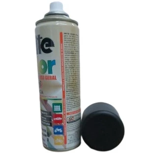 Tinta Spray Preto Fosco 340ml - Orbi