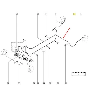 Tubo Freio ABS Renault Kwid 2018 a 2022 - Esquerdo - Original