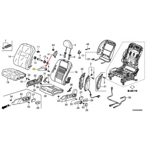 Apoio Descanço de Braço Honda Cr-v 2008 a 2012 - Motorista / Dianteiro - Original