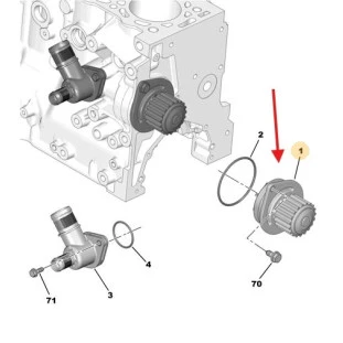 Bomba da Água Peugeot 2008 2015 a 2022 - Original