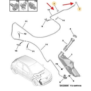 Brucutu Limpador Vidro Peugeot 207hb 2009 a 2014 - Original
