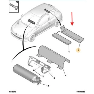 Capa Triangulo Peugeot 206 1999 a 2010 - Original