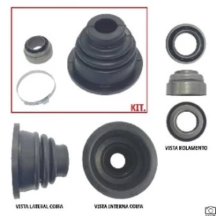 Coifa Homocinetica Lado Caixa Renault Scenic 1999 a 2011 - Esquerdo ou Direito - Corcerama