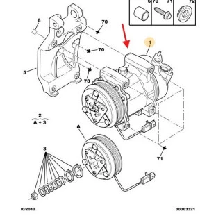 Compressor Ar Condicionado Peugeot 2008 2015 a 2022 - Original
