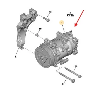 Compressor Ar Condicionado Peugeot 308 2012 a 2019 - Original