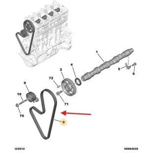 Correia Dentada Peugeot 208 2013 a 2020 - Original