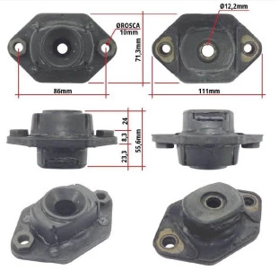 Coxim Amortecedor Bmw 120i 2006 a 2011 - Traseiro - Sampel