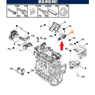 Coxim Câmbio Citroen C3 2002 a 2021 - Original