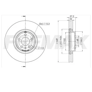 Disco de Freio Ventilado Audi A6 2020 a 2021 - Esquerdo ou Direito / Dianteiro - Fremax