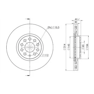 Disco de Freio Ventilado Volkswagen Tiguan 2017 a 2021 - Esquerdo ou Direito / Dianteiro - Fremax