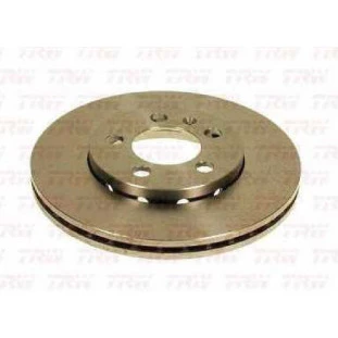 Disco de Freio Ventilado Volkswagen Fox 2004 a 2014 - Esquerdo ou Direito / Dianteiro - TRW