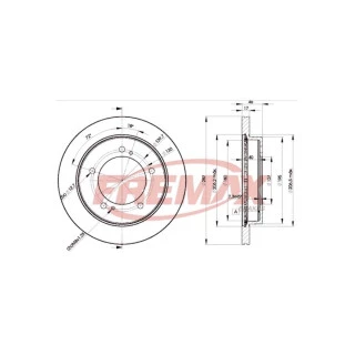 Disco de Freio Ventilado Suzuki Vitara 1992 a 1998 - Esquerdo ou Direito / Dianteiro - Fremax