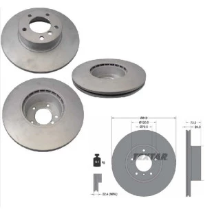 Disco de Freio Ventilado Bmw 320i 2013 a 2018 - Esquerdo ou Direito / Dianteiro - Textar