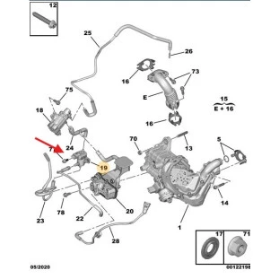 Elétrovalvula Peugeot 508 2012 a 2014 - Original