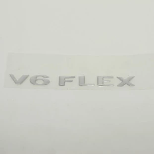 Emblema Adesivo V6 Flex Mitsubishi Pajero 2005 a 2010 - Original