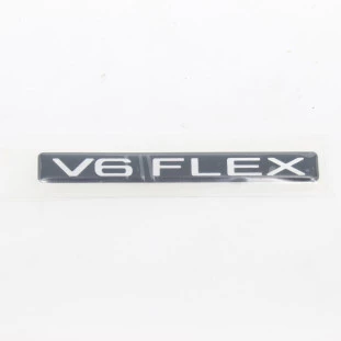 Emblema Logotipo V6 Flex Mitsubishi Pajero 2009 a 2015 - Traseiro - Original