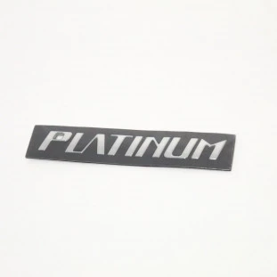Emblema Platinum da Tampa Traseira Toyota Etios 2014 a 2019 - Traseiro - Original