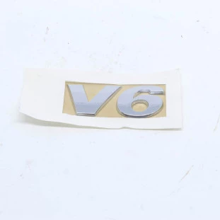 Emblema V6 Volkswagen Virtus 2018 a 2022 - Traseiro - Original