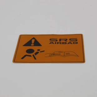 Etiqueta Aviso Airbag Honda Civic 1996 a 2006 - Original