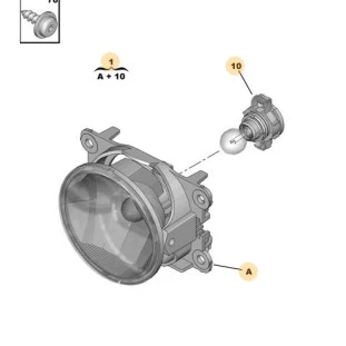 Farol Neblina Peugeot 206 1999 a 2010 - Original