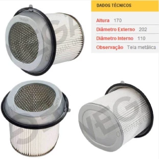 Filtro Ar Hyundai Elantra 1992 a 1995 - Wega