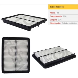 Filtro de Ar Kia Sorento 2004 a 2009 - Wega