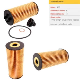 Filtro de Óleo Bmw 220i 2015 a 2018 - Wega