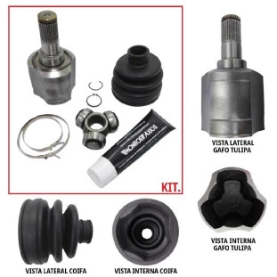 Garfo da Tulipa Trizeta e Coifa Câmbio Hyundai Tucson 2008 a 2015 - Esquerdo - Monroe Axios