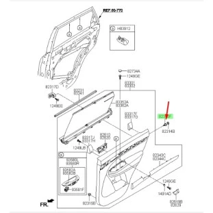 Grampo Revestimento Porta Kia Sorento 2009 a 2020 - Dianteiro ou Traseiro - Original