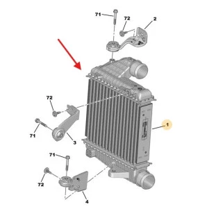 Intercooler Peugeot 5008 2018 a 2020 - Original