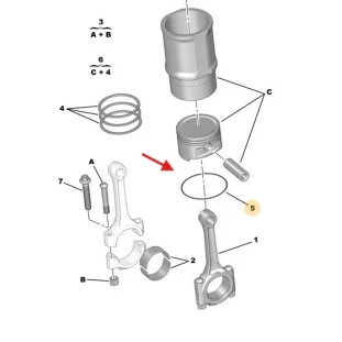 Jogo Aneis da Camisa Cilindro Motor Peugeot 206 2004 a 2010 - Original