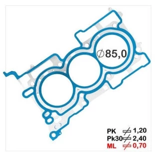 Junta Cabeçote Ford Ecosport 2019 a 2021 - Bastos