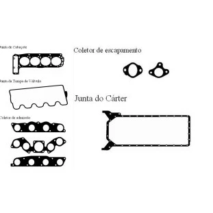 Junta Completa com Retentores Mercedes Benz 190e 1985 a 1993 - Takao