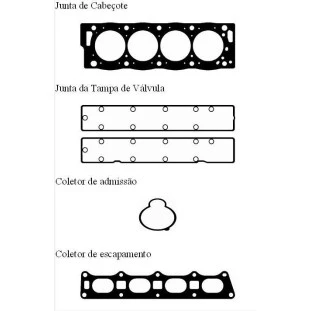 Junta Completa com Retentores Citroen Zx 1995 a 1998 - Takao