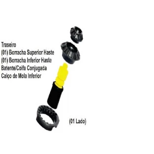 Kit Batente e Coifa do Amortecedor Chery Celer 2013 a 2017 - Traseiro - QuatroXQuatro