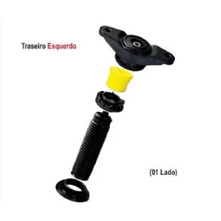 Kit Batente e Coifa do Amortecedor Fiat Toro 2016 - Esquerdo / Traseiro - QuatroXQuatro