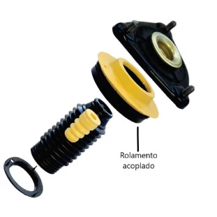 Kit Batente e Coifa do Amortecedor Kia Cerato 2007 a 2013 - Dianteiro - QuatroXQuatro