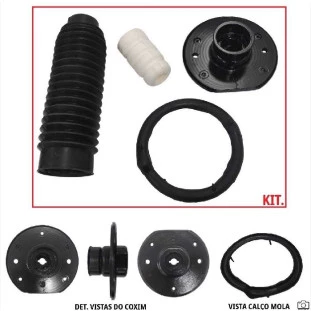 Kit Batente e Coifa do Amortecedor Chevrolet Captiva 2008 a 2015 - Dianteiro - QuatroXQuatro
