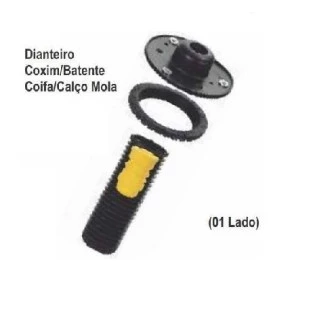 Kit Batente e Coifa do Amortecedor Land Rover Evoque 2012 a 2016 - Dianteiro - QuatroXQuatro