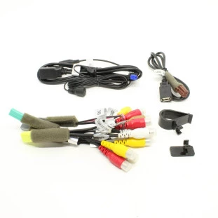 Kit Chicote Cabos Auxiliares do Som Mitsubishi L200 2018 a 2021 - Dianteiro / Interno - Original